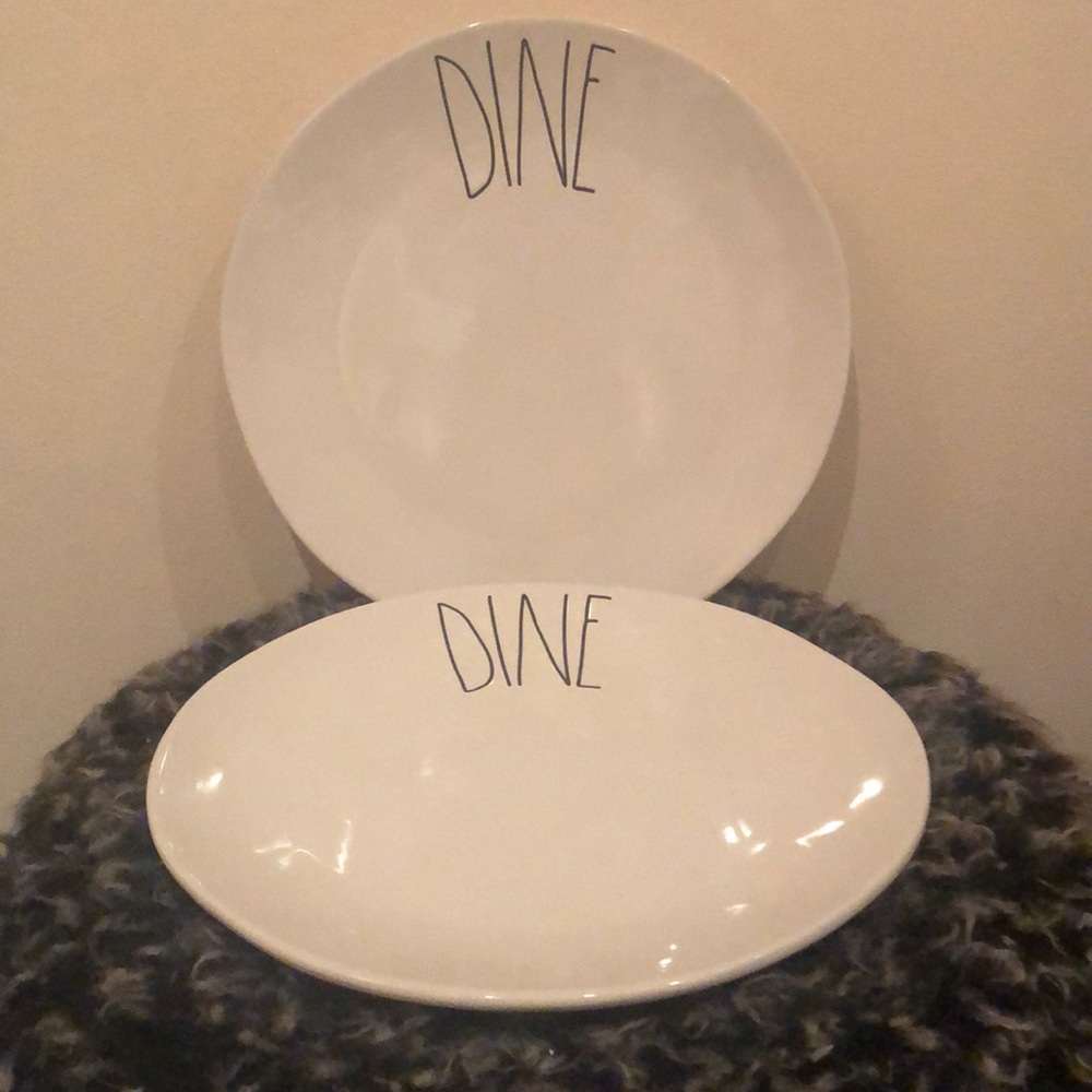 Rae Dunn DINE dinner plates
